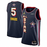 Men's 2025 All-Star #5 Anthony Edwards Navy Stitched Jersey Dzhi,baseball caps,new era cap wholesale,wholesale hats